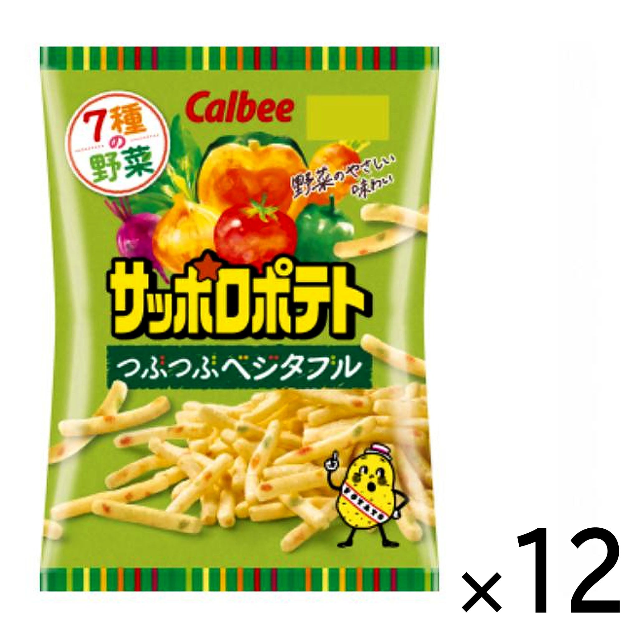 Calbee Sapporo Potato Tsubu Tsubu Vegetable (12-pack)